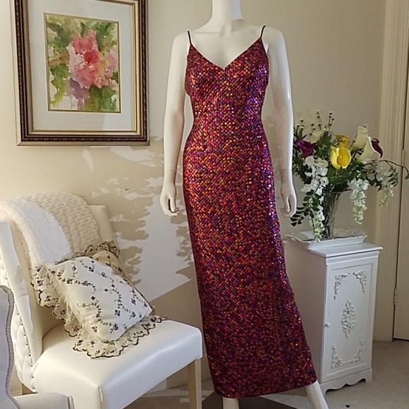 Casche Dresses & Skirts - Cache Full Length Sequined Evening Gown